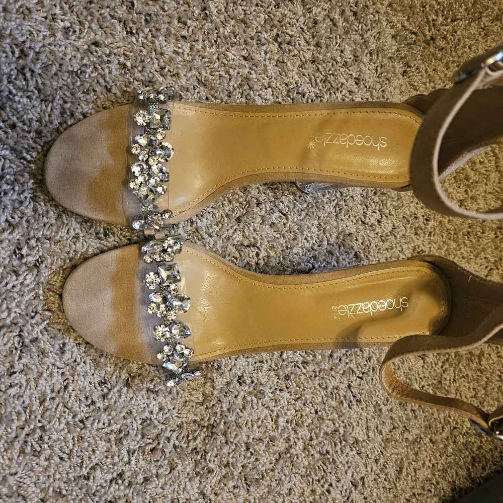 3 Pairs Shoedazzle And Just Fab Nude Heels